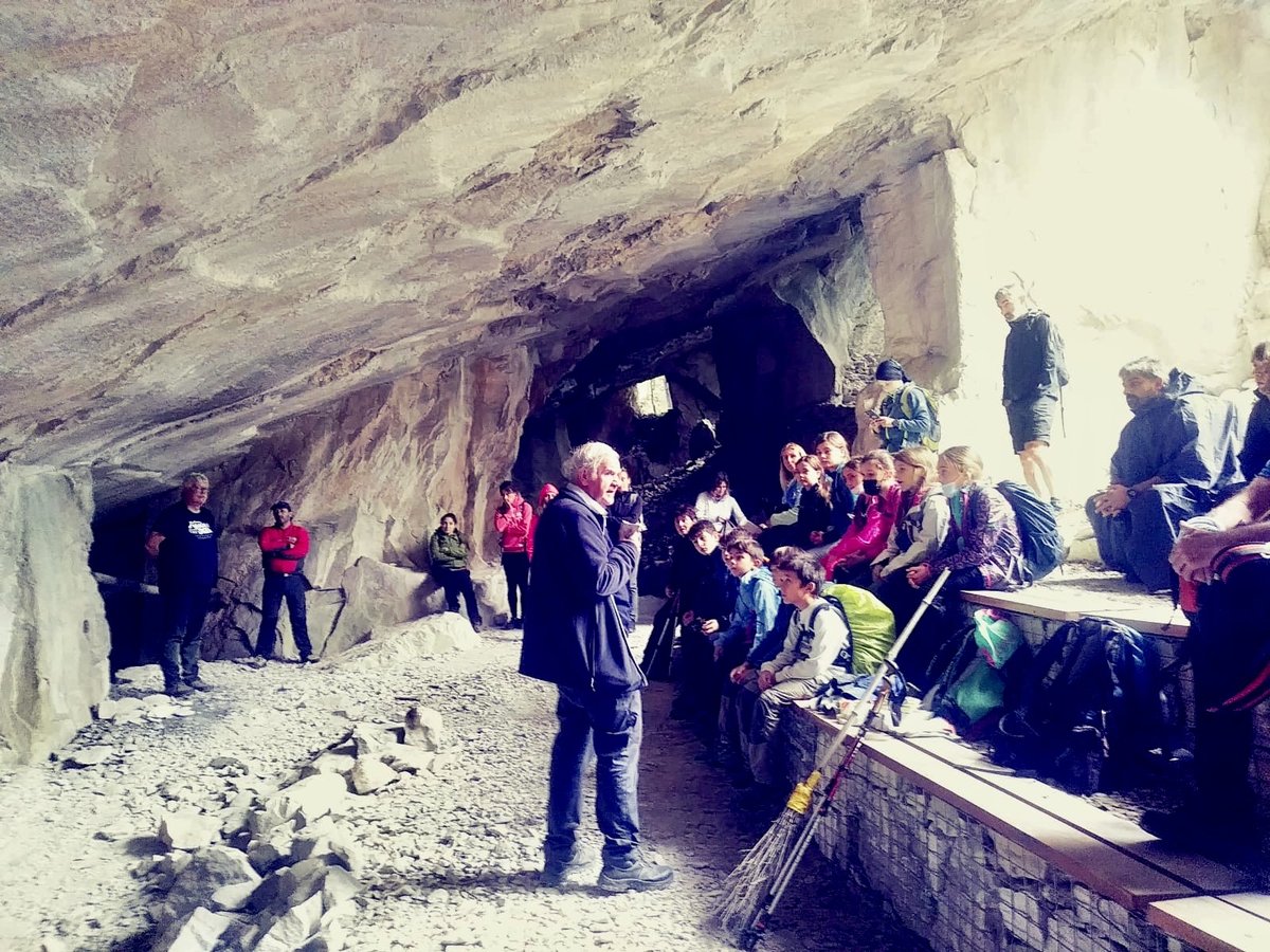 Lezione in cava.